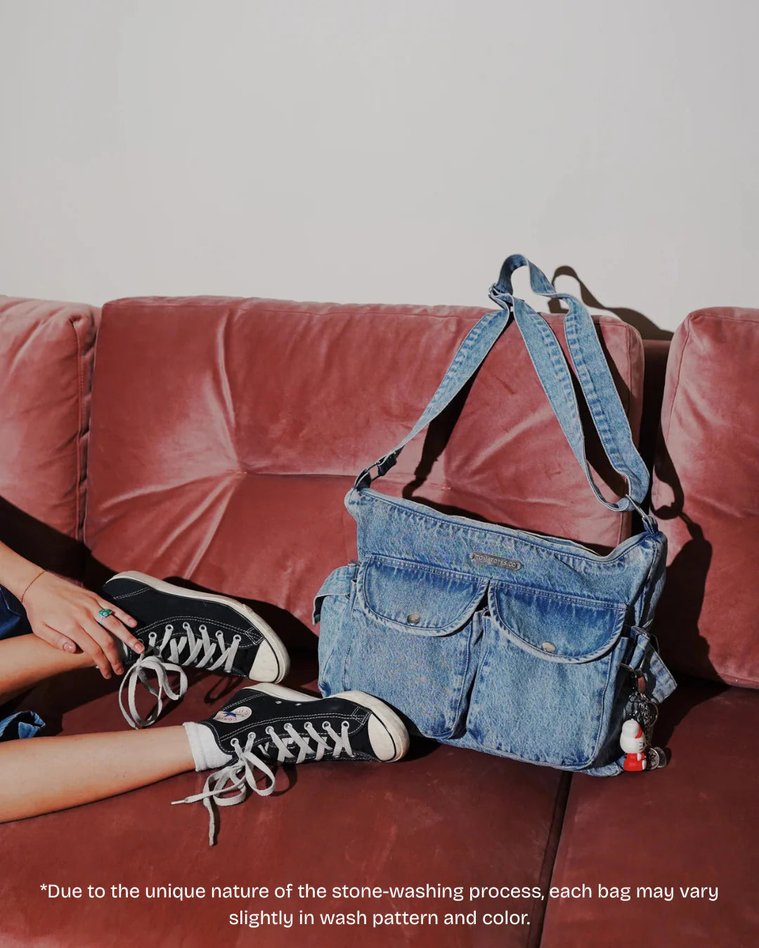 Sky - Stonewashed Blue Denim Bag