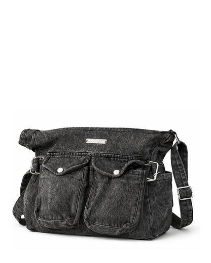 Sky - Stonewashed Black Denim Bag